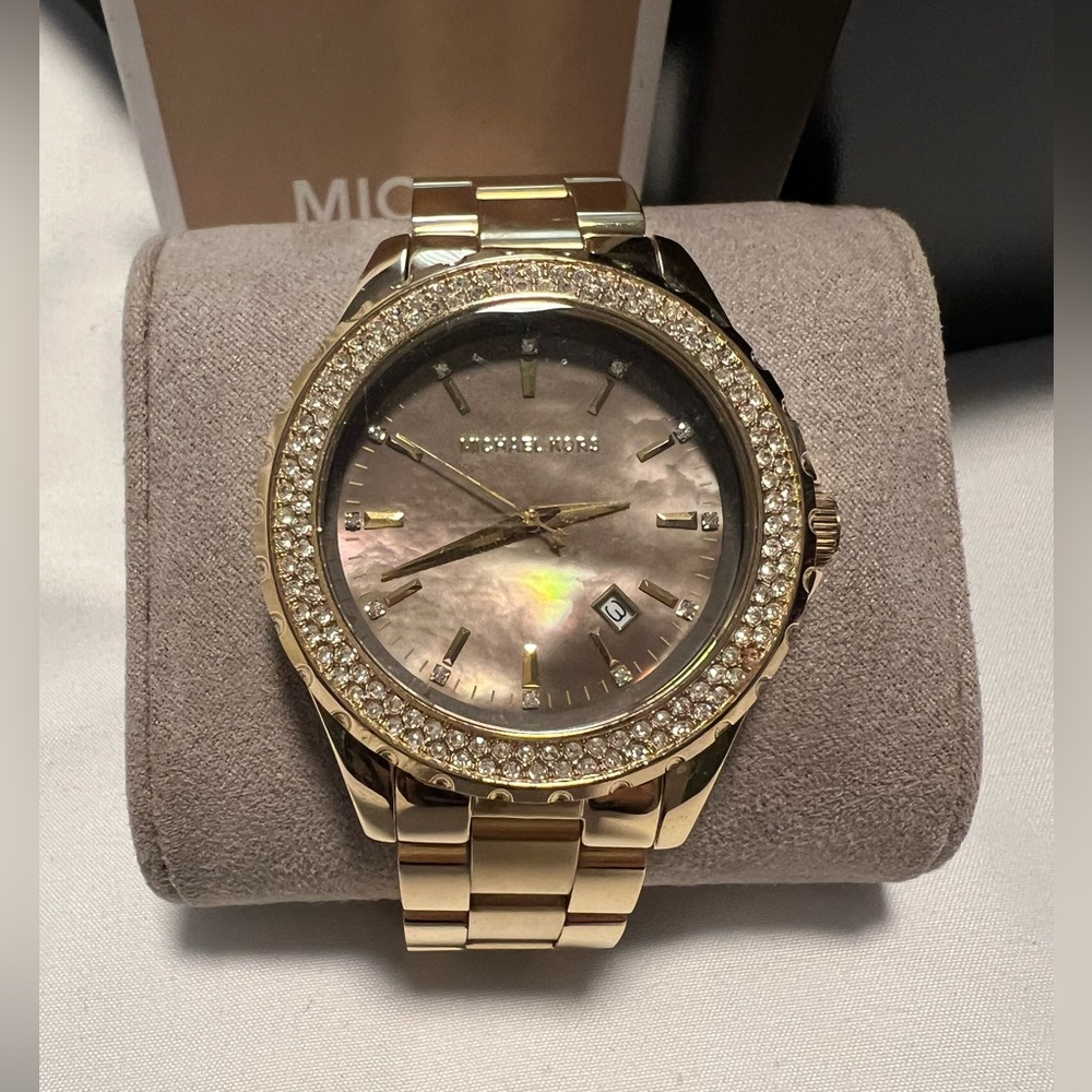 Gold Micheal Kors woman’s Watch